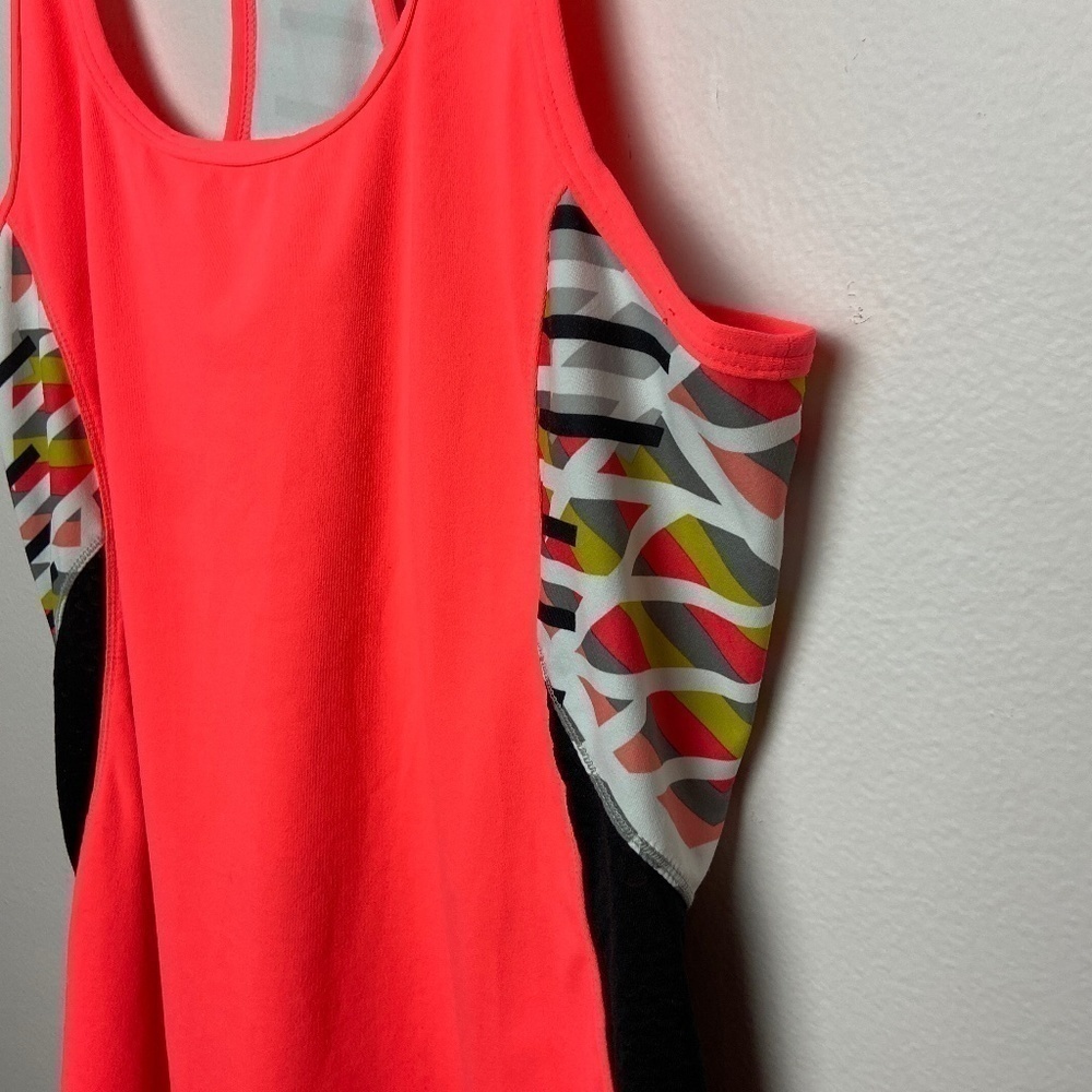 FABLETICS | Orange Multi Color Racerback Tank Sm - Picture 3 of 7